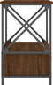 vidaXL - Nachtkastjes - 2 - st - 50x41x65 - cm - bewerkt - hout - bruin - eikenkleur
