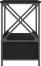 vidaXL - Nachtkastjes - 2 - st - 50x41x65 - cm - bewerkt - hout - zwart