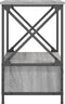 vidaXL - Nachtkastjes - 2 - st - 50x41x65 - cm - bewerkt - hout - grijs - sonoma - eiken