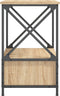 vidaXL - Nachtkastjes - 2 - st - 50x41x65 - cm - bewerkt - hout - sonoma - eikenkleurig