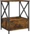 vidaXL - Nachtkastjes - 2 - st - 50x41x65 - cm - bewerkt - hout - gerookt - eikenkleurig