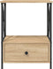 vidaXL - Nachtkastjes - 2 - st - 50x41x65 - cm - bewerkt - hout - sonoma - eikenkleurig