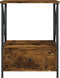 vidaXL - Nachtkastjes - 2 - st - 50x41x65 - cm - bewerkt - hout - gerookt - eikenkleurig