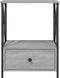 vidaXL - Nachtkastjes - 2 - st - 50x41x65 - cm - bewerkt - hout - grijs - sonoma - eiken