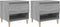 vidaXL - Nachtkastjes - 2 - st - 50x46x50 - cm - bewerkt - hout - grijs - sonoma - eiken