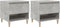 vidaXL - Nachtkastjes - 2 - st - 50x46x50 - cm - bewerkt - hout - betongrijs