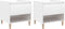 vidaXL - Nachtkastjes - 2 - st - 50x46x50 - cm - bewerkt - hout - hoogglans - wit