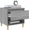 vidaXL - Nachtkastjes - 2 - st - 50x46x50 - cm - bewerkt - hout - grijs - sonoma - eiken
