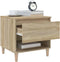 vidaXL - Nachtkastjes - 2 - st - 50x46x50 - cm - bewerkt - hout - sonoma - eikenkleurig