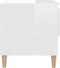vidaXL - Nachtkastjes - 2 - st - 50x46x50 - cm - bewerkt - hout - hoogglans - wit