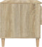 vidaXL - Nachtkastjes - 2 - st - 50x46x50 - cm - bewerkt - hout - sonoma - eikenkleurig
