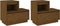 vidaXL - Nachtkastjes - 2 - st - 60x34x51 - cm - massief - grenenhout - honingbruin