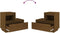 vidaXL - Nachtkastjes - 2 - st - 60x34x51 - cm - massief - grenenhout - honingbruin
