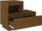 vidaXL - Nachtkastjes - 2 - st - 60x34x51 - cm - massief - grenenhout - honingbruin