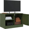 vidaXL - Nachtkastjes - 2 - st - 67x39x44 - cm - staal - olijfgroen