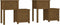 vidaXL - Nachtkastjes - 2 - st - 79,5x38x65,5 - cm - grenenhout - honingbruin