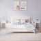 vidaXL - Nachtkastjes - 2 - st - 79,5x38x65,5 - cm - massief - grenenhout - wit