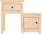 vidaXL - Nachtkastjes - 2 - st - 79,5x38x65,5 - cm - massief - grenenhout
