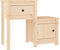 vidaXL - Nachtkastjes - 2 - st - 79,5x38x65,5 - cm - massief - grenenhout