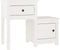 vidaXL - Nachtkastjes - 2 - st - 79,5x38x65,5 - cm - massief - grenenhout - wit