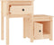 vidaXL - Nachtkastjes - 2 - st - 79,5x38x65,5 - cm - massief - grenenhout