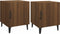 vidaXL - Nachtkastjes - 2 - st - bewerkt - hout - bruin - eikenkleur