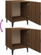 vidaXL - Nachtkastjes - 2 - st - bewerkt - hout - bruin - eikenkleur