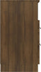 vidaXL - Nachtkastjes - 2 - st - bewerkt - hout - bruin - eikenkleur