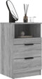 vidaXL - Nachtkastjes - 2 - st - bewerkt - hout - grijs - sonoma - eikenkleurig
