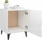 vidaXL - Nachtkastjes - 2 - st - bewerkt - hout - hoogglans - wit