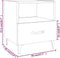 vidaXL - Nachtkastjes - 2 - st - bewerkt - hout - hoogglans - wit