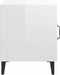 vidaXL - Nachtkastjes - 2 - st - bewerkt - hout - hoogglans - wit