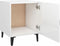 vidaXL - Nachtkastjes - 2 - st - bewerkt - hout - hoogglans - wit