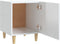 vidaXL - Nachtkastjes - 2 - st - bewerkt - hout - hoogglans - wit