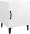 vidaXL - Nachtkastjes - 2 - st - bewerkt - hout - hoogglans - wit