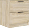 vidaXL - Nachtkastjes - 2 - st - bewerkt - hout - sonoma - eikenkleurig