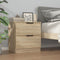 vidaXL - Nachtkastjes - 2 - st - bewerkt - hout - sonoma - eikenkleurig