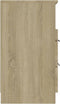 vidaXL - Nachtkastjes - 2 - st - bewerkt - hout - sonoma - eikenkleurig