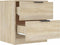 vidaXL - Nachtkastjes - 2 - st - bewerkt - hout - sonoma - eikenkleurig