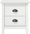 vidaXL - Nachtkastjes - 2 - st - Hill - 46x35x49,5 - cm - grenenhout - wit