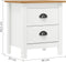 vidaXL - Nachtkastjes - 2 - st - Hill - 46x35x49,5 - cm - grenenhout - wit