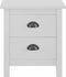 vidaXL - Nachtkastjes - 2 - st - Hill - 46x35x49,5 - cm - grenenhout - wit