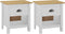 vidaXL - Nachtkastjes - 2 - st - Hill - Range - 46x35x49,5 - cm - massief - grenenhout