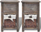 vidaXL - Nachtkastjes - 2 - st - hout - bruin