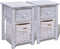 vidaXL - Nachtkastjes - 2 - st - hout - wit
