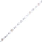 vidaXL - Nachtkastjes - 2 - st - LED-verlichting - 60x35x40 - cm - bewerkt - hout - wit