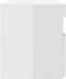 vidaXL - Nachtkastjes - 2 - st - LED-verlichting - 60x35x40 - cm - hoogglans - wit