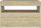 vidaXL - Nachtkastjes - 2 - st - LED-verlichting - 60x35x40 - cm - sonoma - eikenkleur