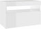 vidaXL - Nachtkastjes - 2 - st - LED-verlichting - 60x35x40 - cm - hoogglans - wit