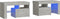 vidaXL - Nachtkastjes - 2 - st - LED-verlichting - 70x36,5x40 - cm - betongrijs